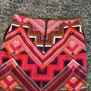 Aztec pencil skirt with pockets